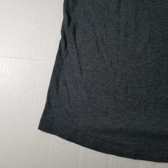 Lululemon Basic V Neck T-Shirt Size XL Athletic Tee Shirt Heather Blue - Picture 4 of 7